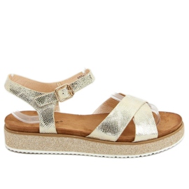 Sandalias doradas para mujer 100-139SA-1 Gold dorado Sandalias doradas para mujer 100-139SA-1 Gold dorado