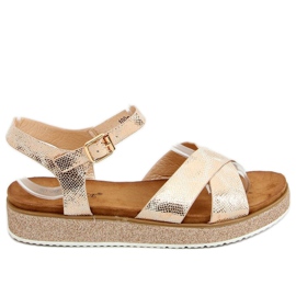 Sandalias de mujer Champagne 100-139SA-1 Champagne multicolor rosa