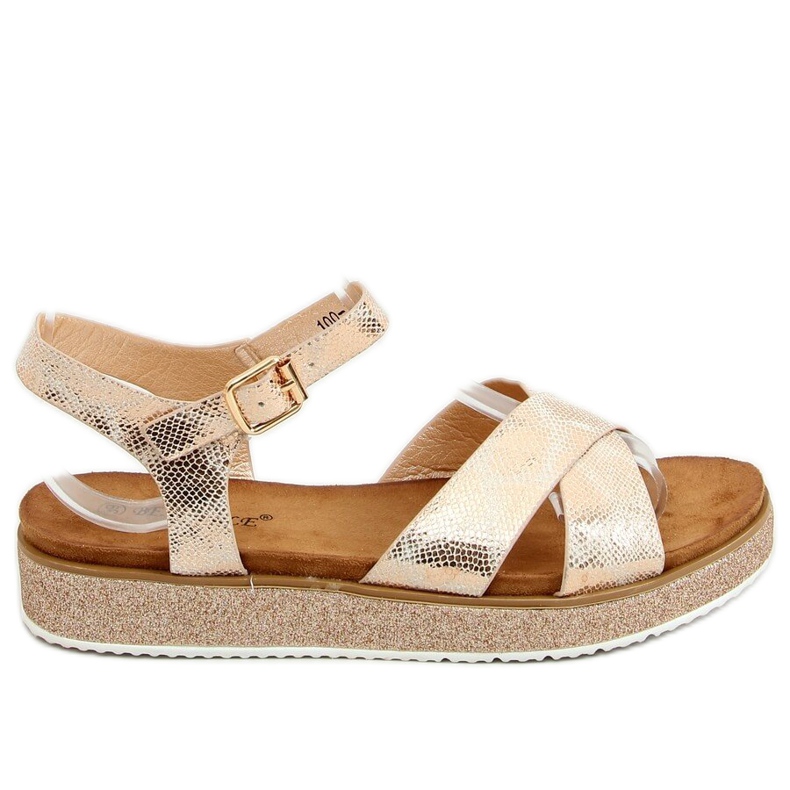 Sandalias de mujer Champagne 100-139SA-1 Champagne multicolor rosado