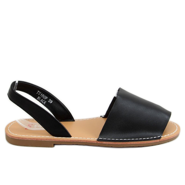Sandalias negras para mujer TU150P Negro