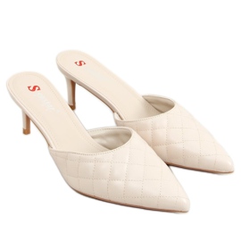 Tacones beige acolchados beige NF-67P Beige