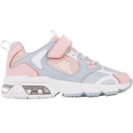 Zapatos para niños Kappa Yero rosa-gris-blanco 260891K 6527 rosado