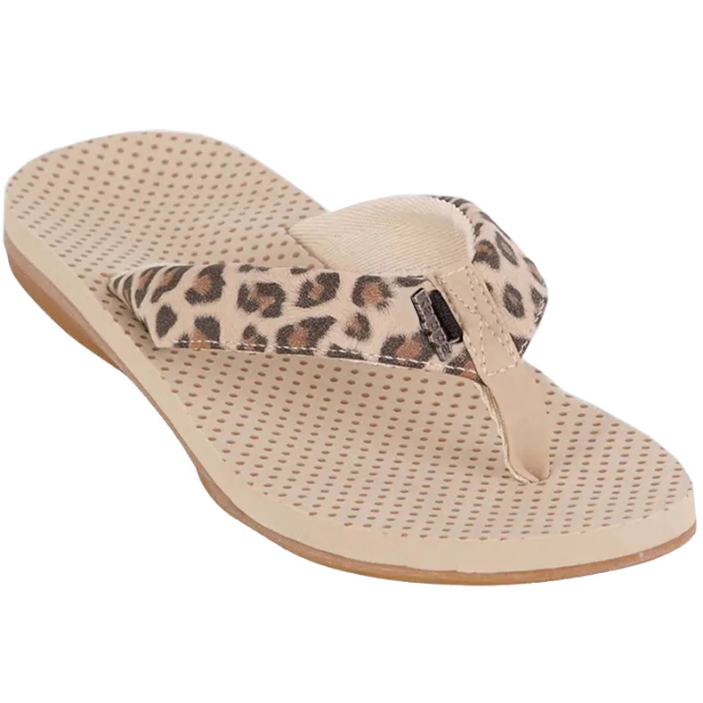 Pantuflas de mujer Kappa Fayola beige 242980 4150 marrón
