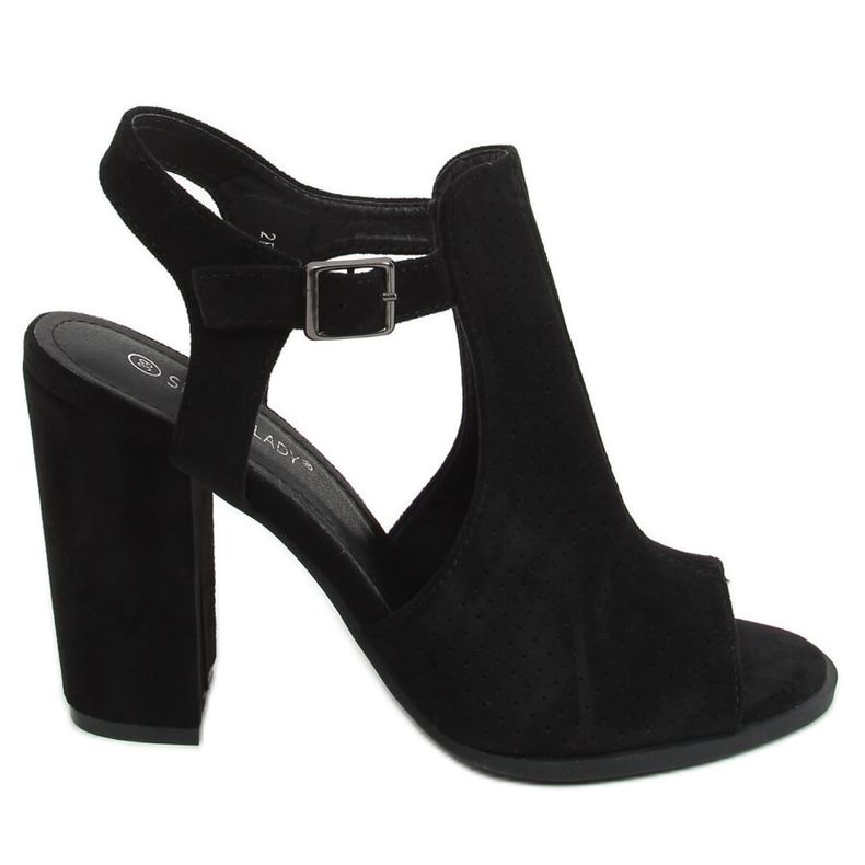 Sandalias negras de tacón 2B7L6897-3 Black negro Sandalias negras de tacón 2B7L6897-3 Black negro