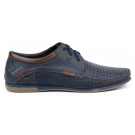 Olivier Zapato calado hombre 563 azul marino