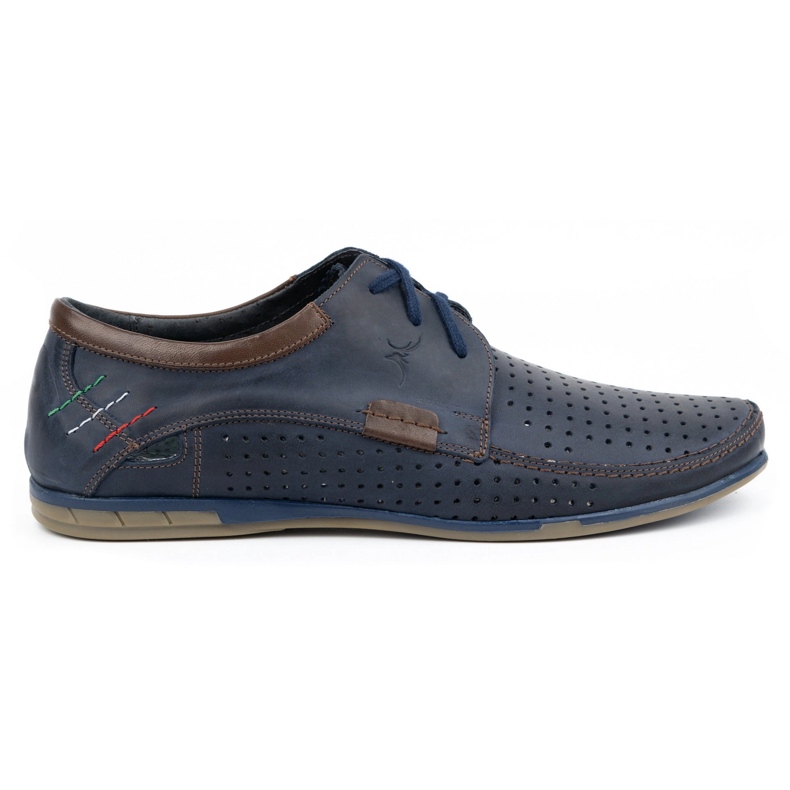 Olivier Zapato calado hombre 563 azul marino
