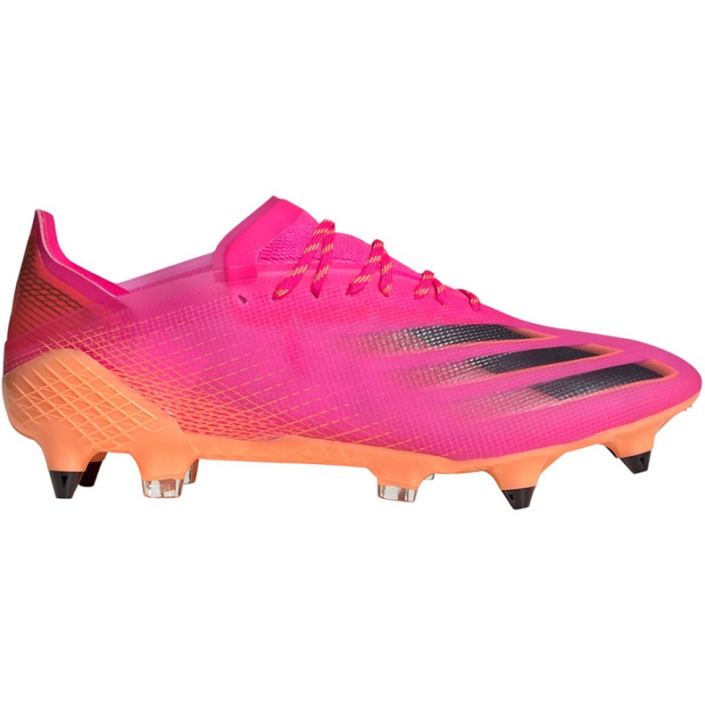 Botas de fútbol adidas X Ghosted.1 Sg M FW6892 multicolor rosado