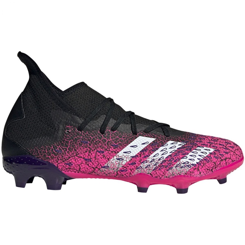 Botas de fútbol adidas Predator Freak.3 Fg M FW7514 negro, negro, rosa rosado