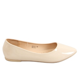 Bailarinas lisas lacadas beige CC201 Beige