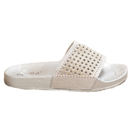 Evento Zapatillas elegantes con adornos gris