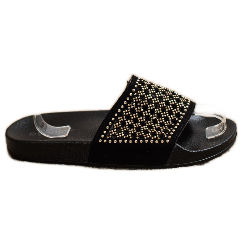 Evento Zapatillas elegantes con adornos negro