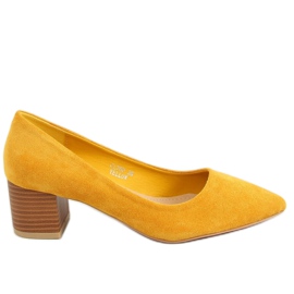 Salón con tacón de madera CL75P Amarillo miel