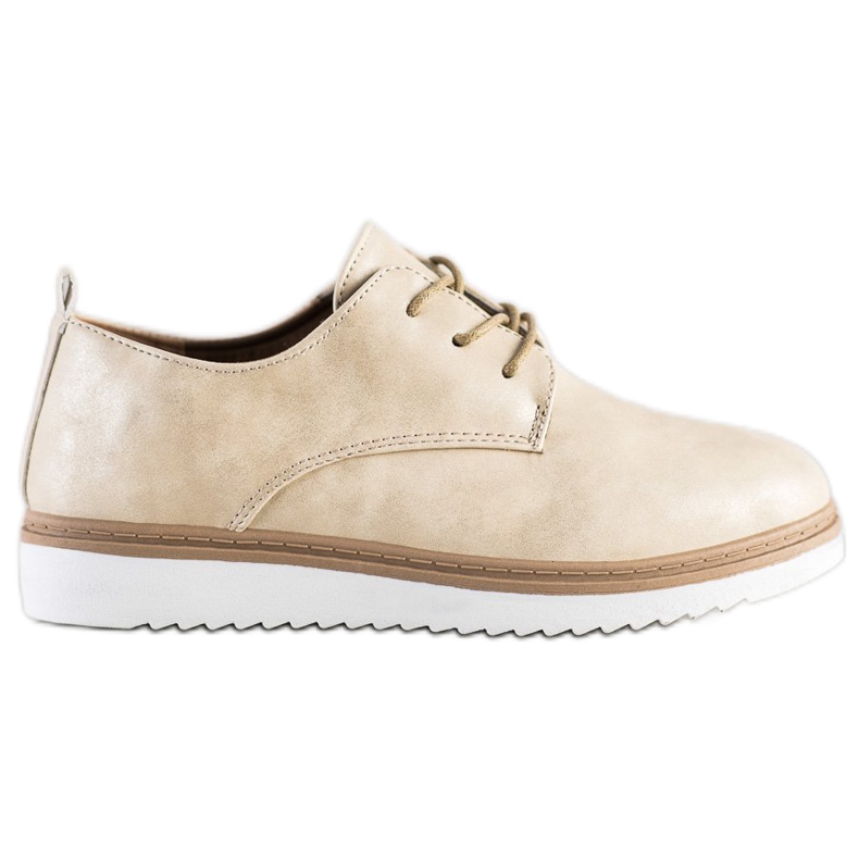 SHELOVET Zapatos brogue beige casuales