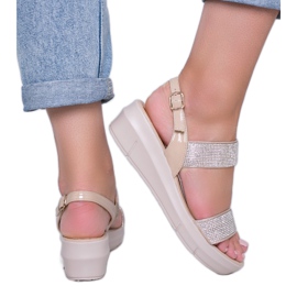 Sandalias de cuña beige Sweet Rasp
