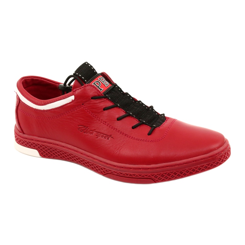 Polbut Zapato casual piel hombre K23 rojo