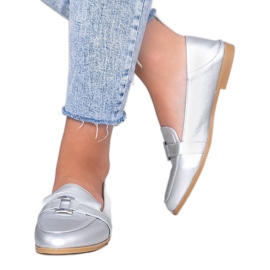 Mocasines plateados con hebilla Island Paradise plata