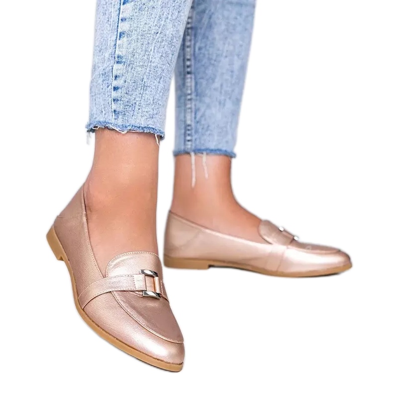 Mocasines dorados con hebilla Island Paradise