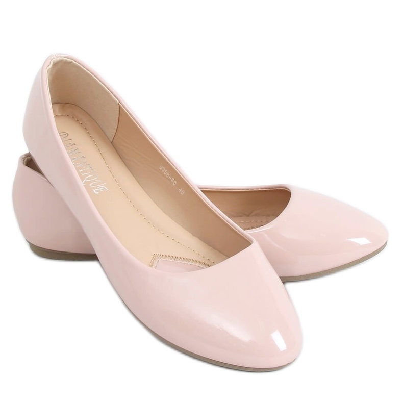 Bailarinas charol beige-rosa 9988-60 Nude rosado