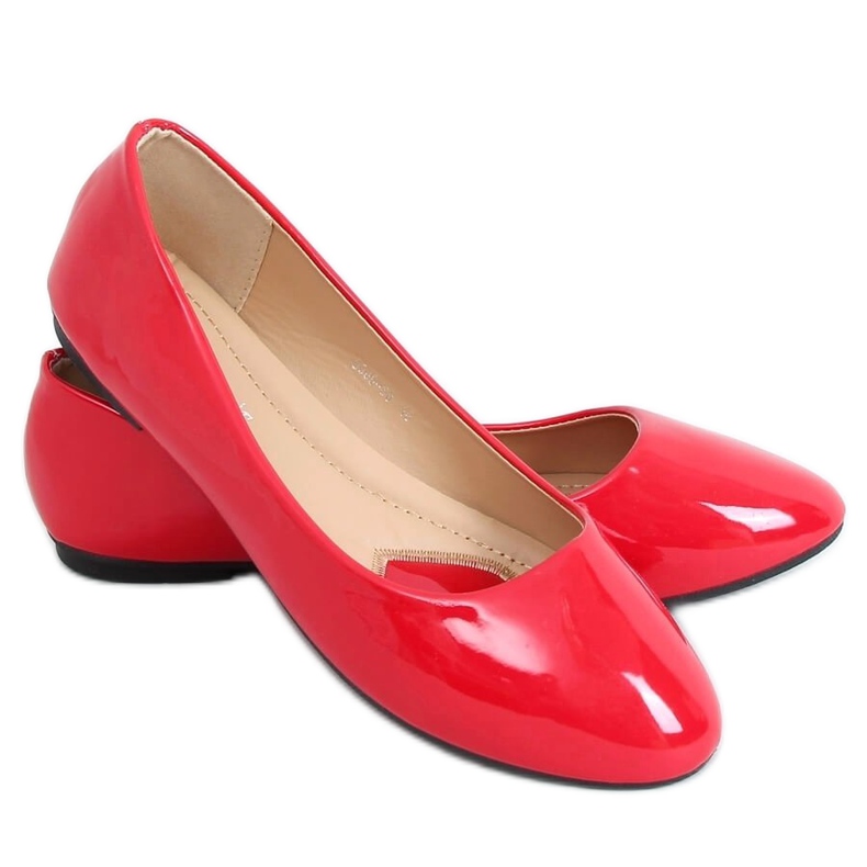 Bailarinas lacadas en rojo 9988-60 Rojo