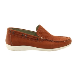 Zapatos hombre mocasines Caprice 14650 marrón naranja