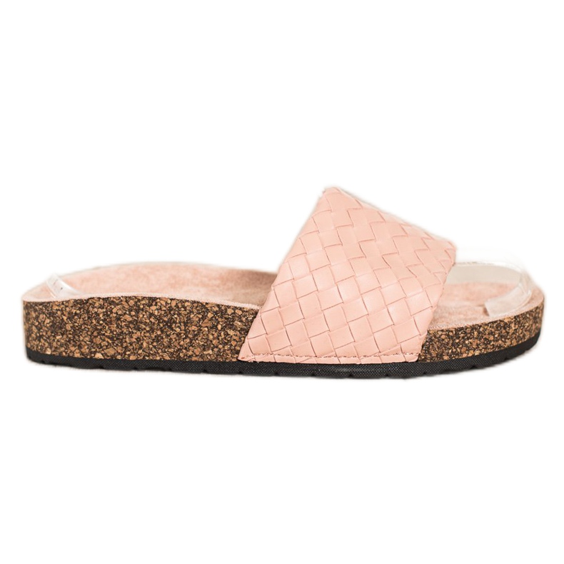 SHELOVET Zapatillas trenzadas de moda marrón