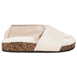 SHELOVET Zapatillas trenzadas de moda marrón