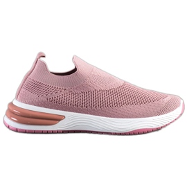 SHELOVET Zapatillas sin cordones rosa