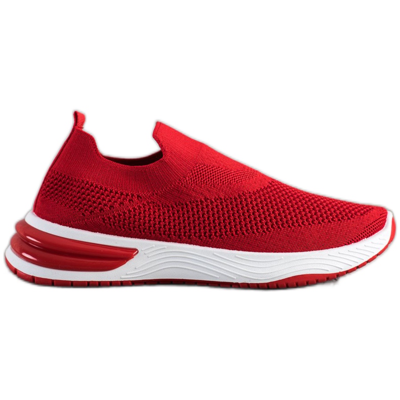 SHELOVET Zapatillas sin cordones rojo