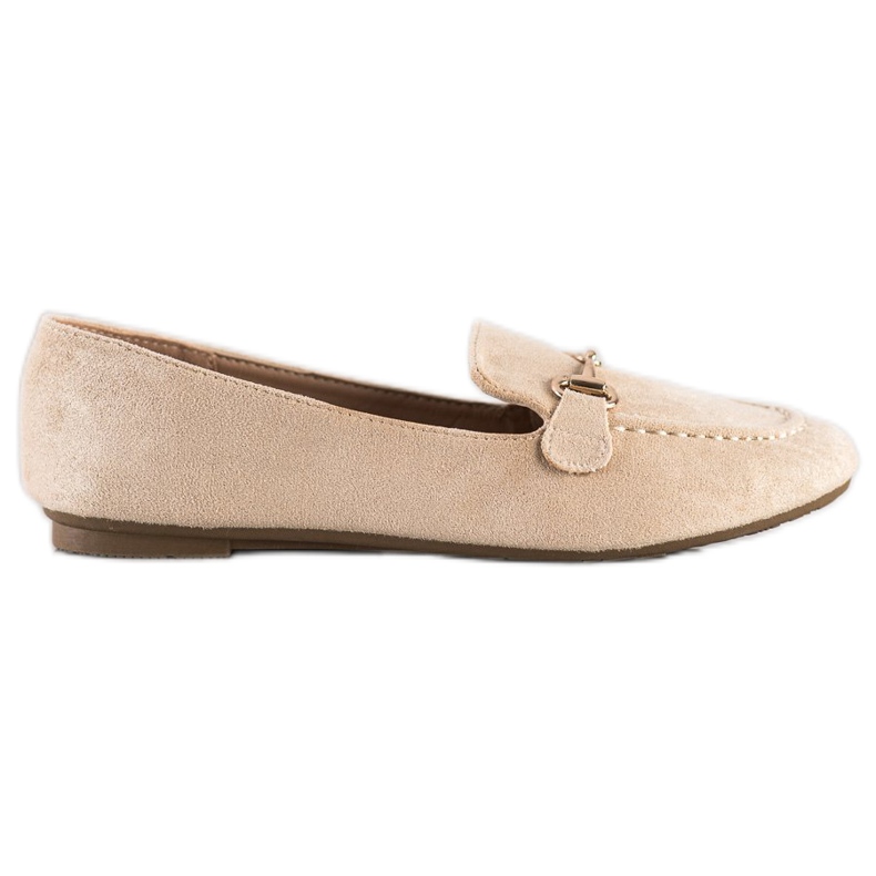 Mocasines VINCEZA Glitter beige