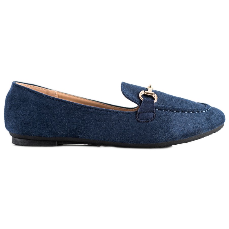 Mocasines VINCEZA Glitter azul marino azul