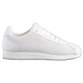 SHELOVET Zapatillas con estilo calado blanco