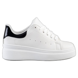 SHELOVET Zapatillas cómodas blanco