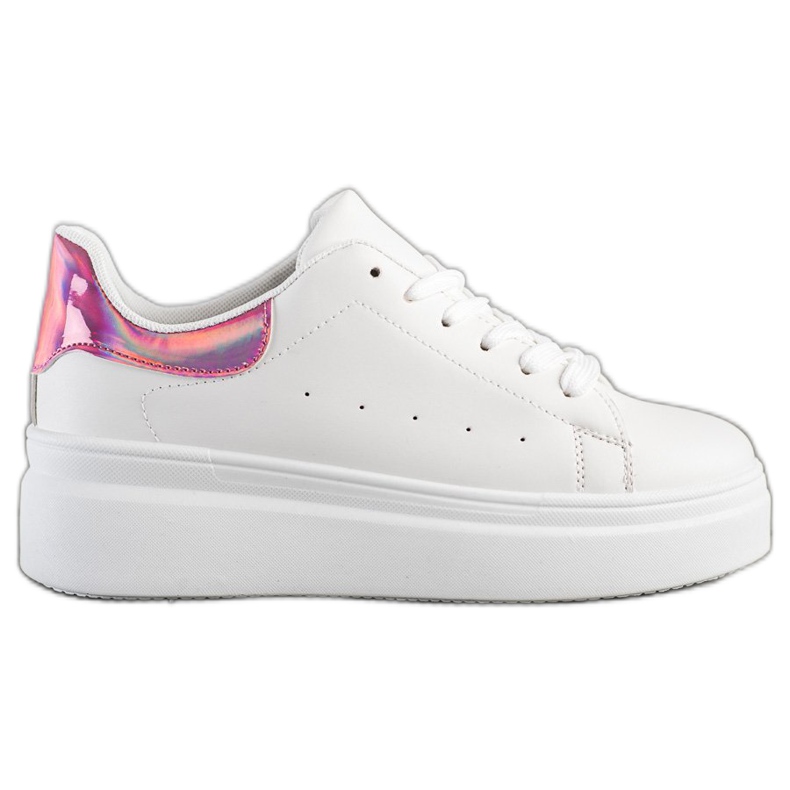 SHELOVET Zapatillas cómodas blanco