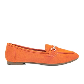 Mocasines Brynn de ante ecológico naranja