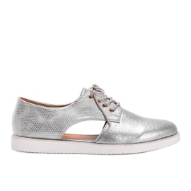 Zapatos Karley plateados brillantes de corte bajo plata Zapatos Karley plateados brillantes de corte bajo plata