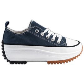 SHELOVET Zapatillas en una plataforma alta azul
