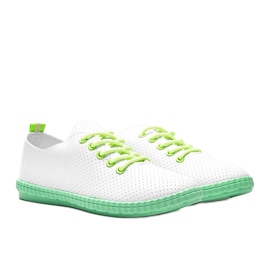 Déjame zapatillas blancas caladas blanco
