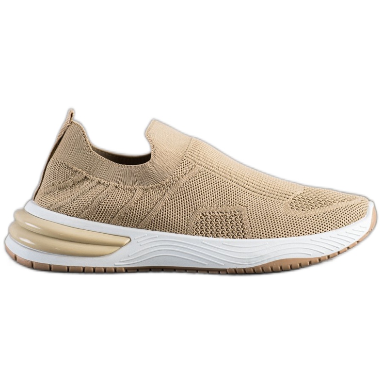 SHELOVET Zapatillas slip-on caladas marrón