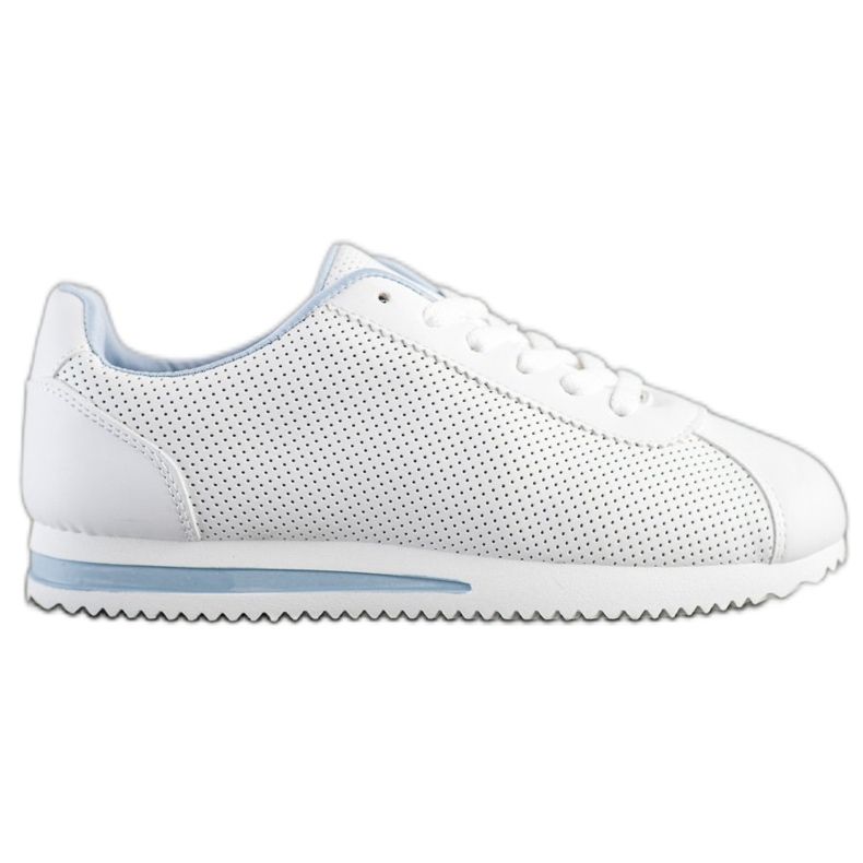 SHELOVET Zapatillas con estilo calado blanco