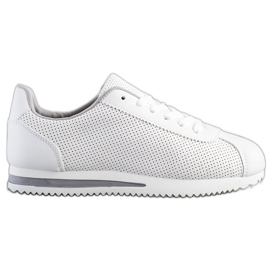 SHELOVET Zapatillas con estilo calado blanco