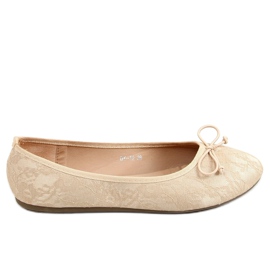 Bailarinas de encaje beige DY-12 Apricot