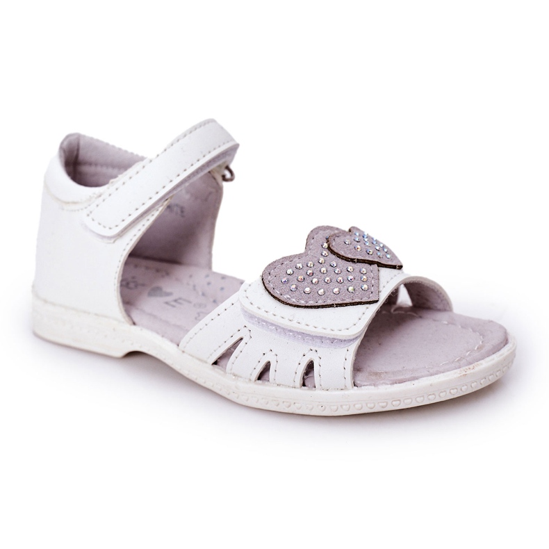 PE1 Sandalias Infantiles Blancas Con Velcro My Heart blanco PE1 Sandalias Infantiles Blancas Con Velcro My Heart blanco