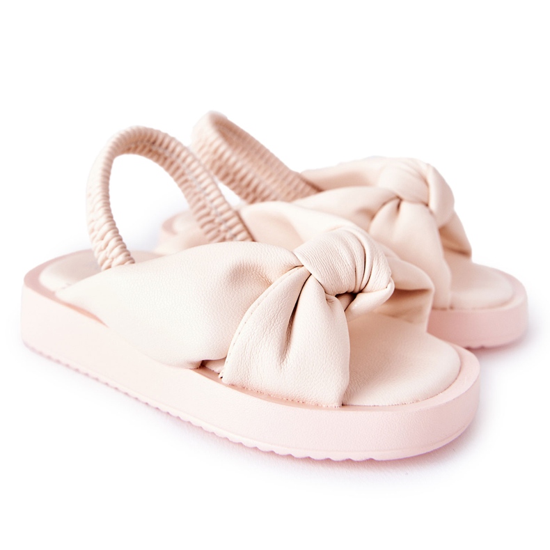 FR1 Sandalias Infantiles Con Chicle De Canalé Rosa rosado