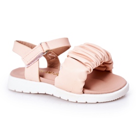 FR1 Sandalias Infantiles Con Velcro Rosa Aimy