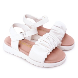 FR1 Sandalias Infantiles Con Velcro Blanco Aimy