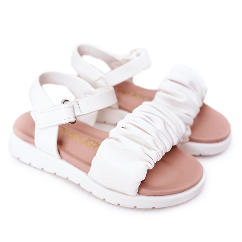 FR1 Sandalias Infantiles Con Velcro Blanco Aimy
