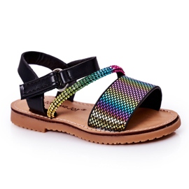 FR1 Sandalias Infantiles Con Lentejuelas Negro Blake ['negro', 'multicolor']