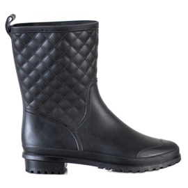 SHELOVET Botas de agua acolchadas negro