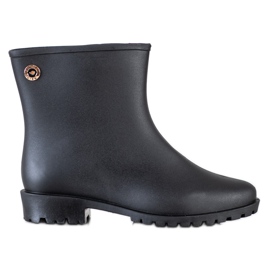 SHELOVET Chanclos clásicos mate negro