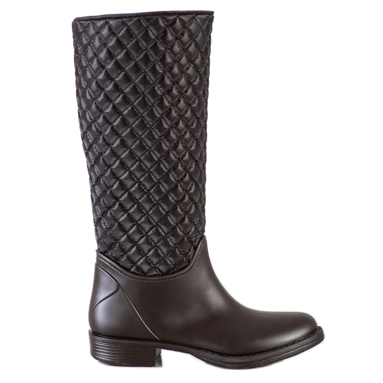 SHELOVET Chanclos altos acolchados marrón